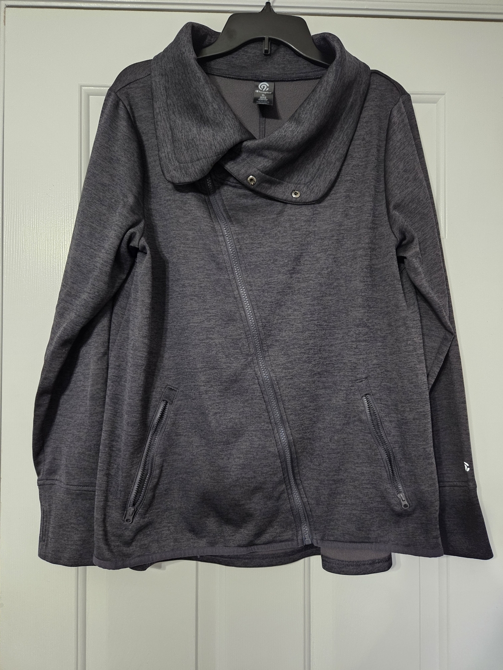 Champion Dark Charcoal Asymmetrical Zip Utility Jacket